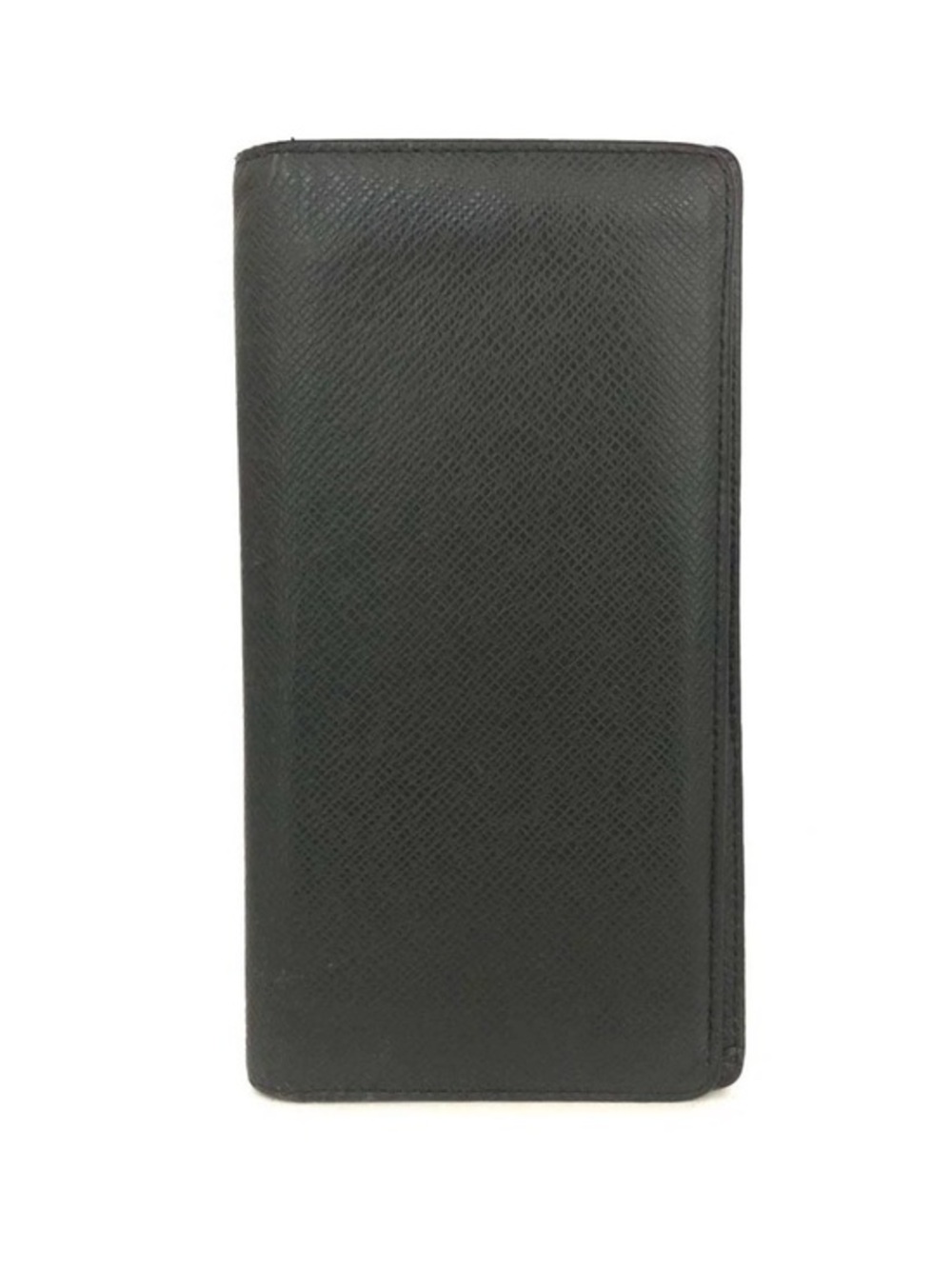 Louis Vuitton Brazza Wallet Black Taïga Leather Long Wallet